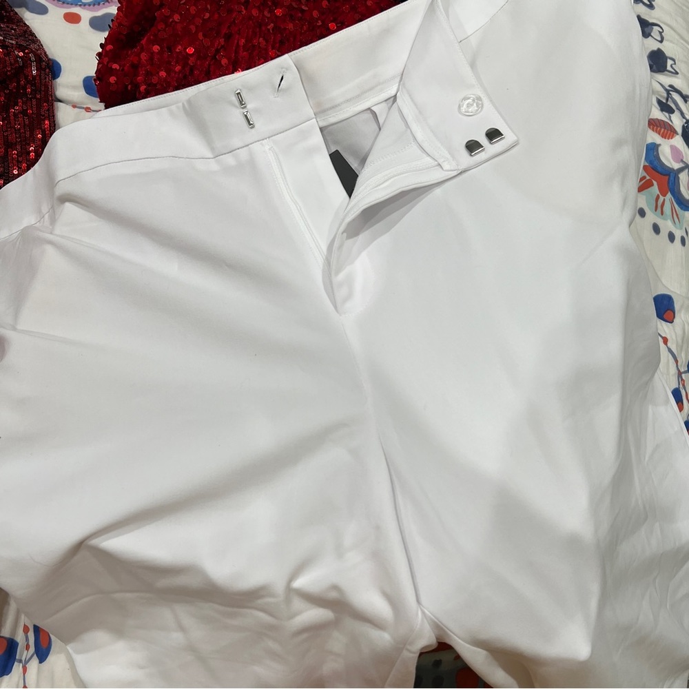 ELOQUII white wide leg trousers - Picture 2 of 4